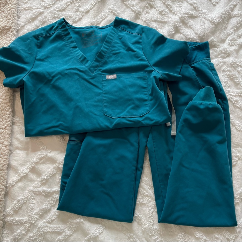 Figs scrub set Pacific Blue